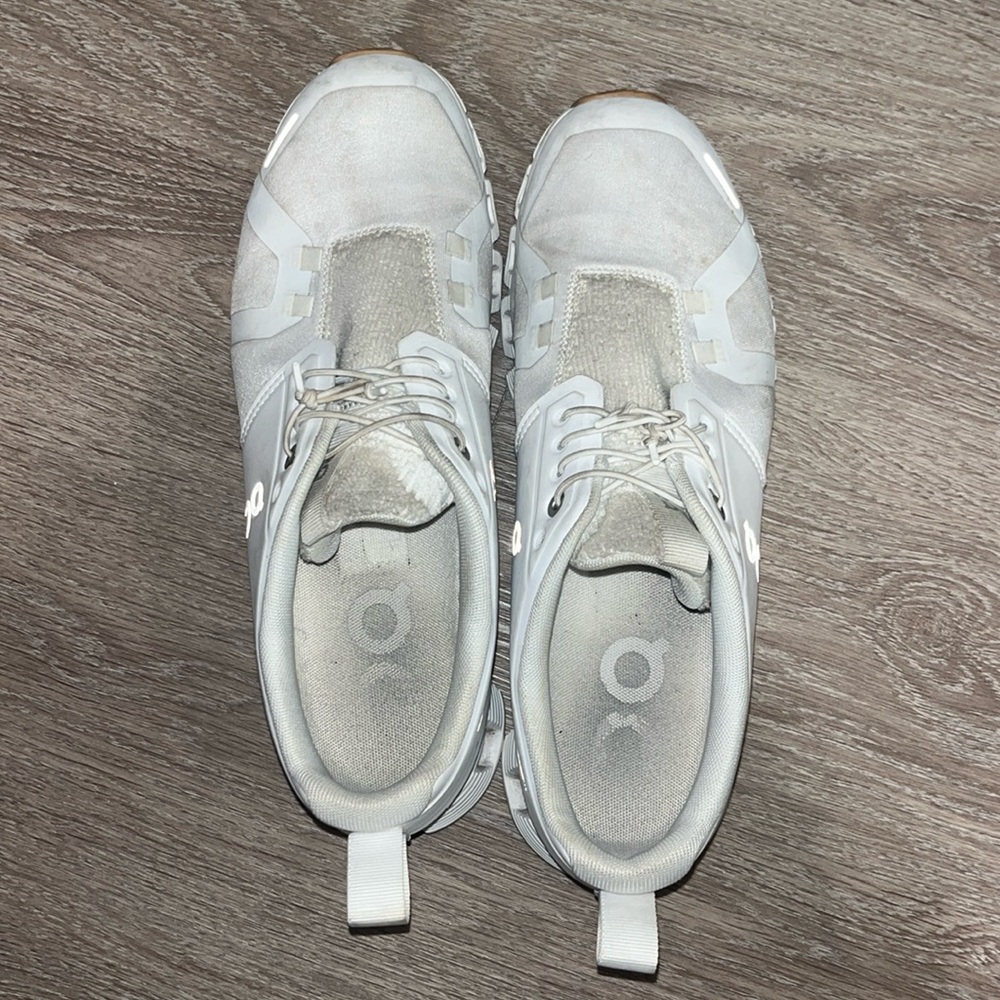 On cloud shoes